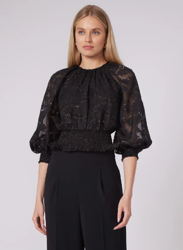 Pay Less Stacey Blouse~ Gilded Flower