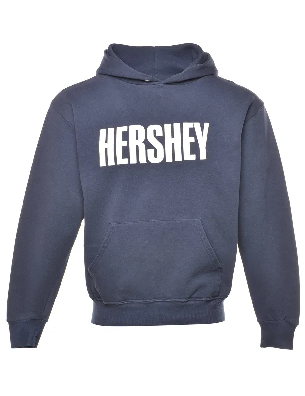 Can't Beat Hershey Printed Navy & White Hoodie - M
