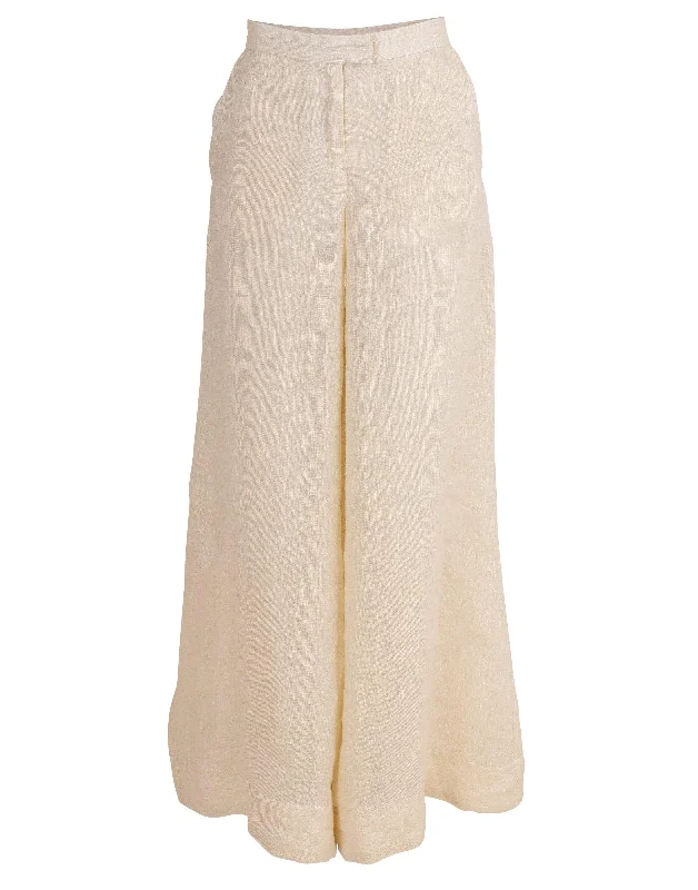 Weekend Bargains to Cherish Linen Wide Leg Pant