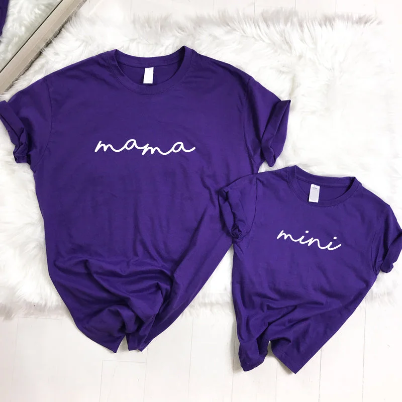 Mega Sale Spring Vibes- Mama & Mini Purple T-Shirts