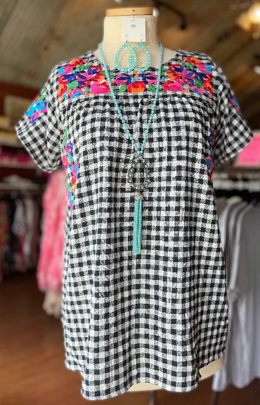Today’s Special Black Color Embroidery Top