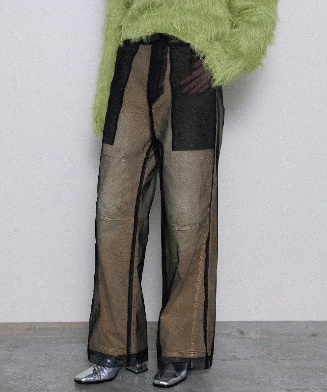 Weekend Bargains to Snag Tulle Layer Denim Pants