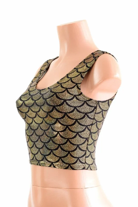 Year-End Clearance Holographic Mermaid Tank Crop