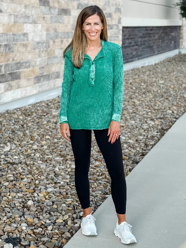Savings Galore On Your Watch Waffle Knit Henley