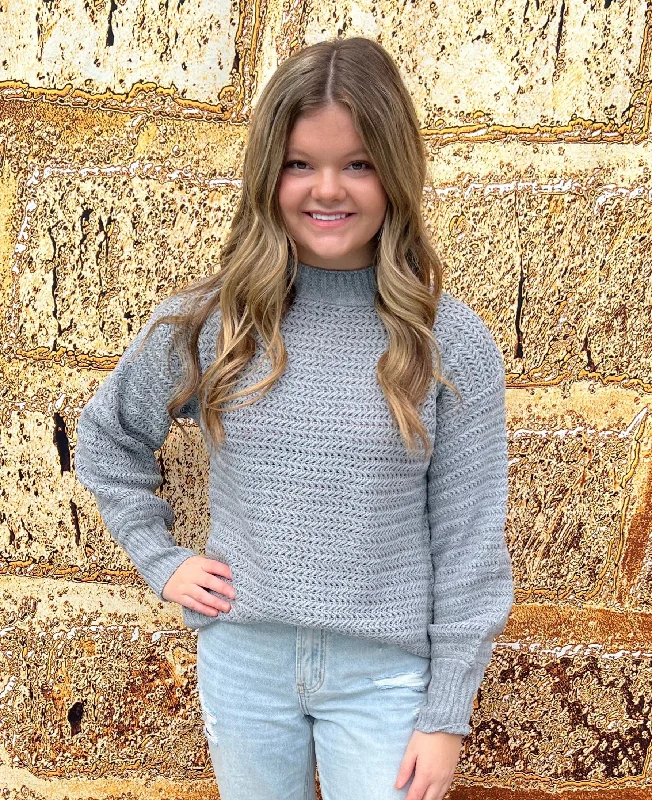 Savings Soar This Weekend Stacey Side Split Sweater | Gray