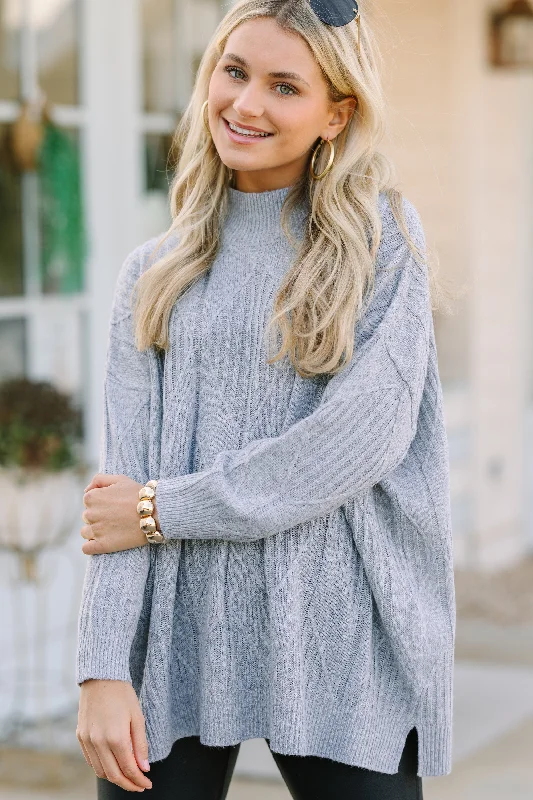 Savings Event Walk The Walk Heather Gray Sweater