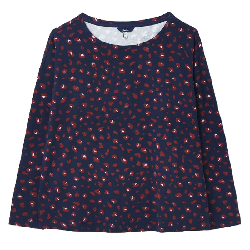 Online Exclusive Joules Ladies Marina Print Dropped Shoulder Jersey Top