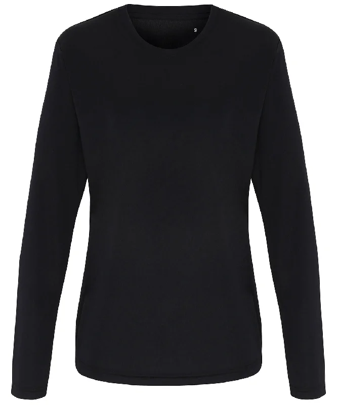Price Break Womens TriDri® long sleeve performance t-shirt | Black