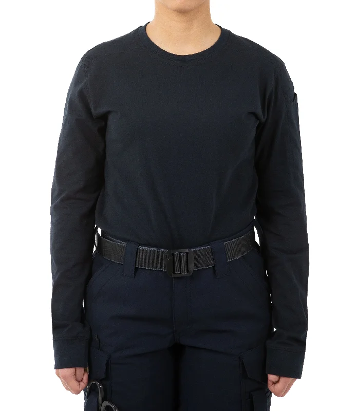 Limited Time Women's Tactix Cotton Long Sleeve T-Shirt with Pen Pocket