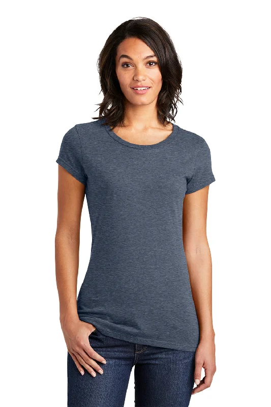 The Best Prices District Womens Very Important Short Sleeve Crewneck T-Shirt - Heather Navy Blue