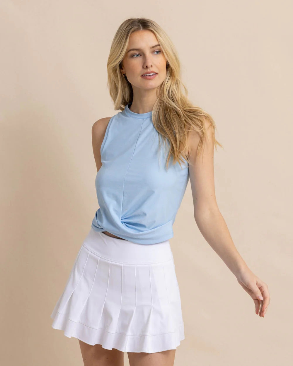 Mega Sale Southern Tide Lacy Brrr-illiant Twist Top - Clearwater Blue