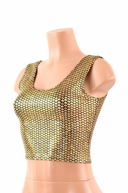 Factory Direct Sale Gold Fish Scale Crop Tank