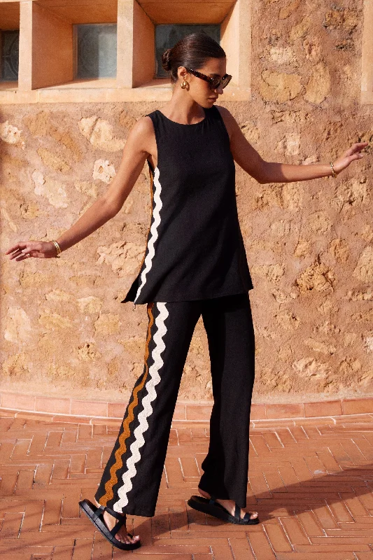 Weekend Sale: Don't Miss Out Tash Top In Washed Black Ric Rac