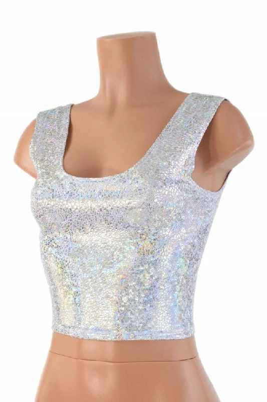The Best Deal Holographic Crop Tank