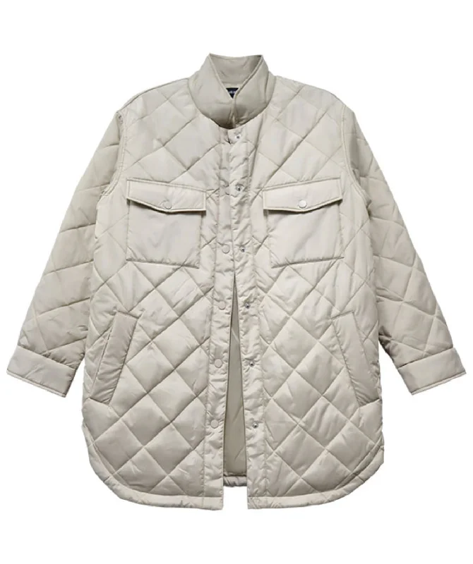 Exclusive Preview Quilted Coat in Gold Dust