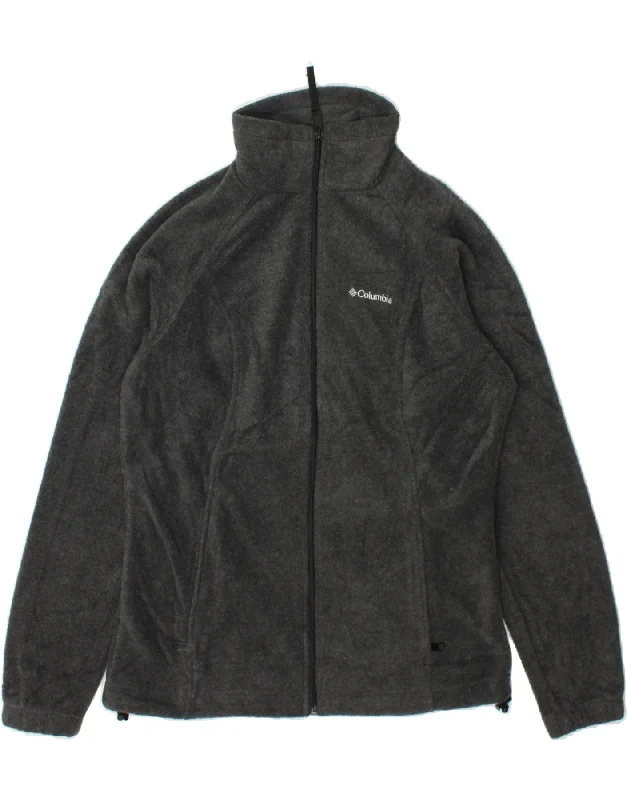 Bargain Alert COLUMBIA Womens Fleece Jacket UK 10 Small Grey Polyester