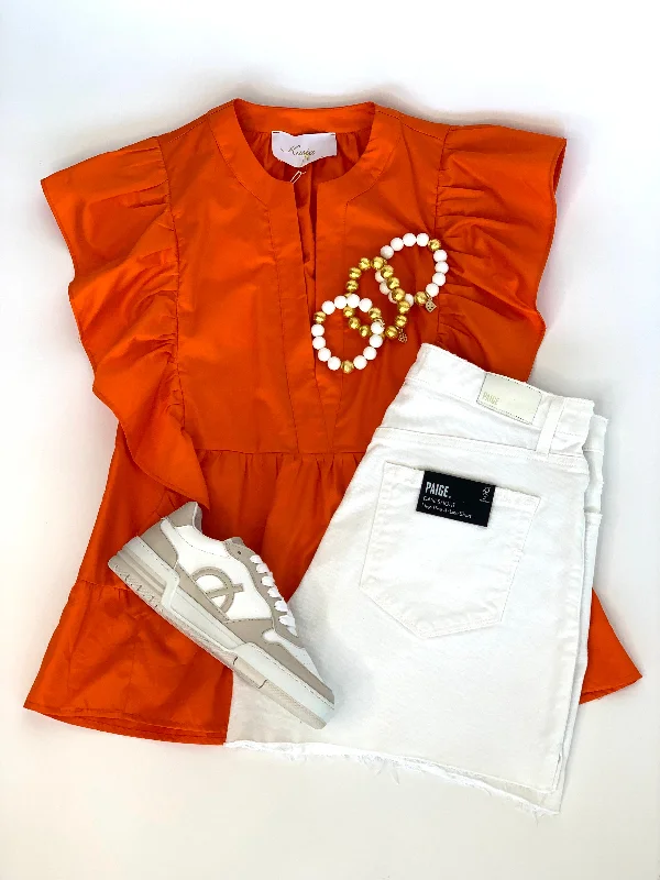 Daily Special Cosmos Flutter Shoulder Top