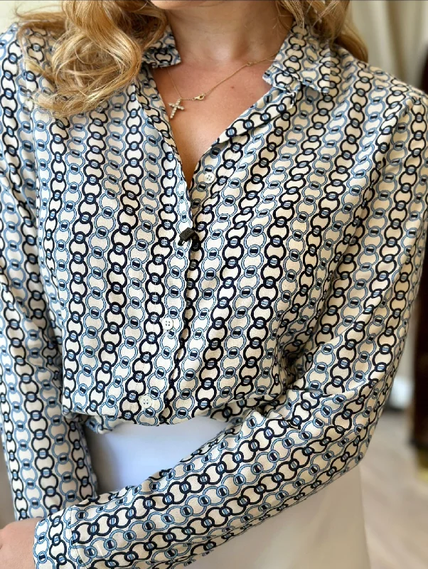 Weekend Discounts Worth Grabbing VLT's By Valentina's Long Sleeve Button Down Blouse