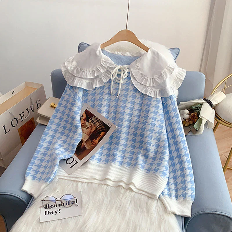 Price Rollback Baby collar sweater loose, thin and lazy, wearing a sweater and coat  4932