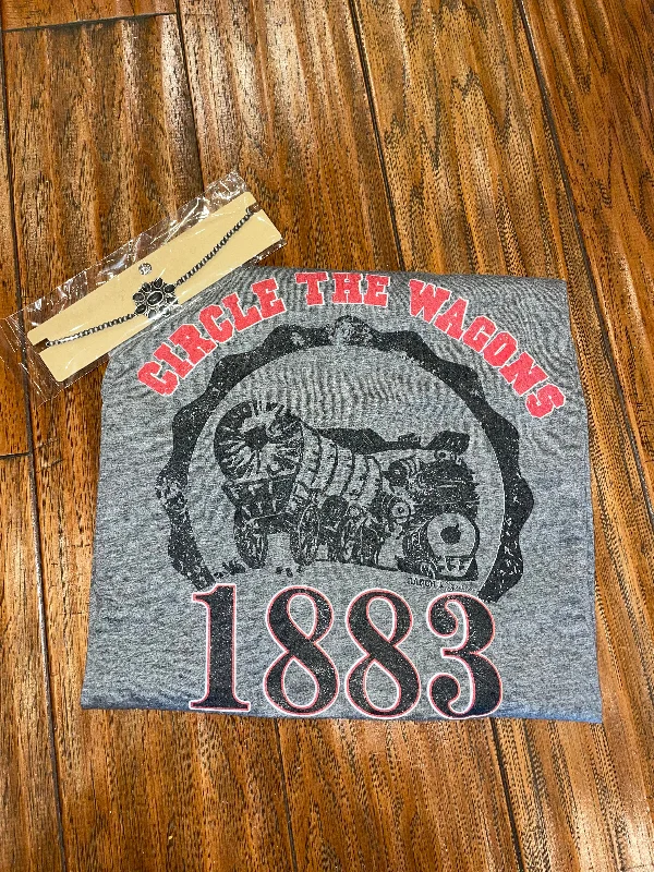 Steals and Deals Circle the wagons 1883 Tee