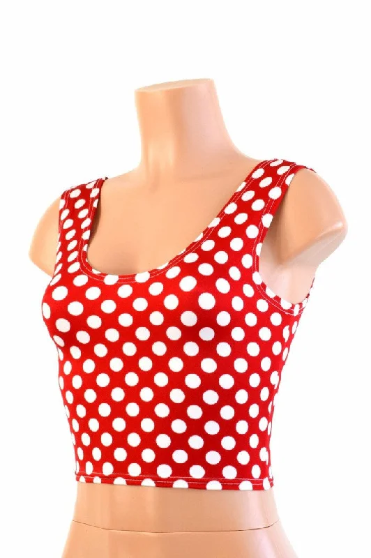 Price Break Polka Dot Crop Top