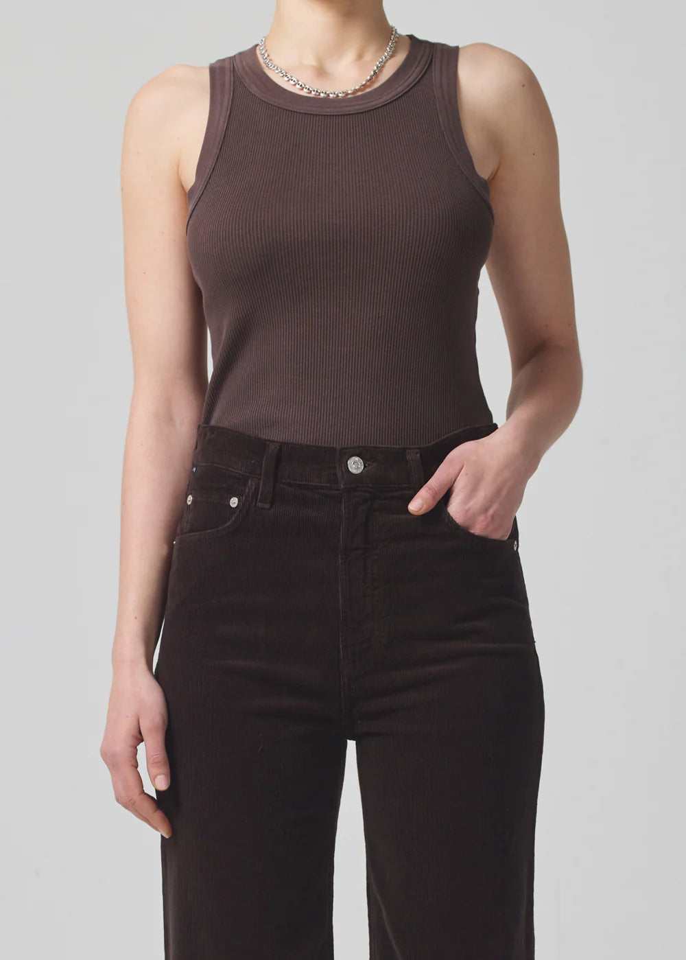 Extra Savings Isabel Rib Tank ~ Fig