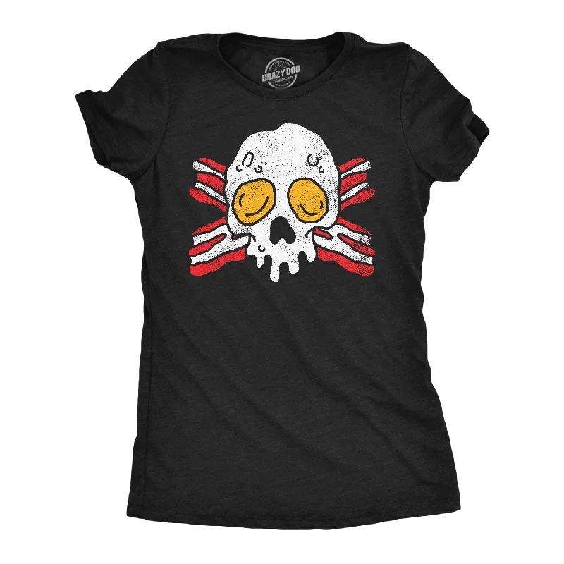 Super Sale Bacon And Egg Skull Women's T Shirt