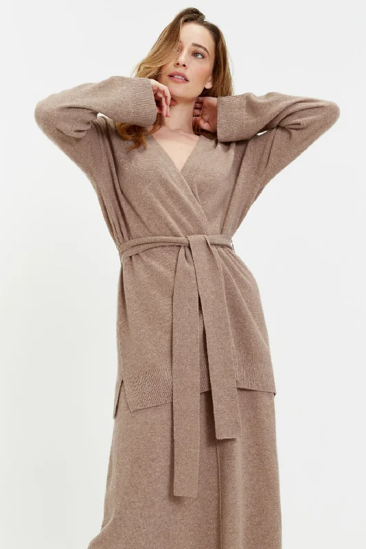 Unbeatable Prices Hazel Wool-Cashmere Belted Cardigan