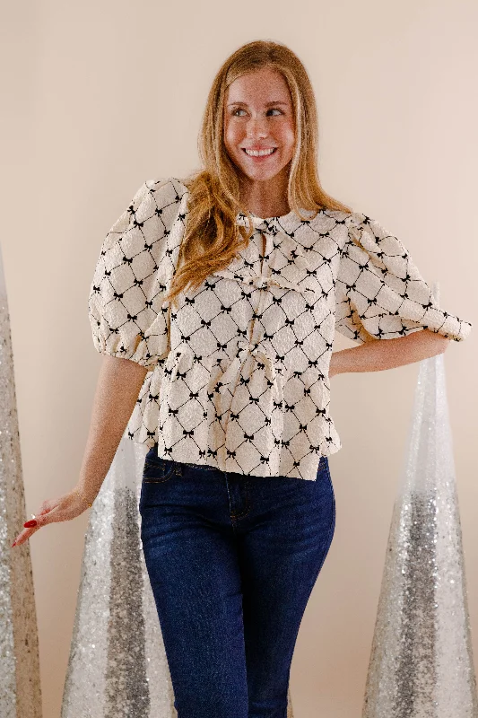 Year-End Sale Bow Down Blouse