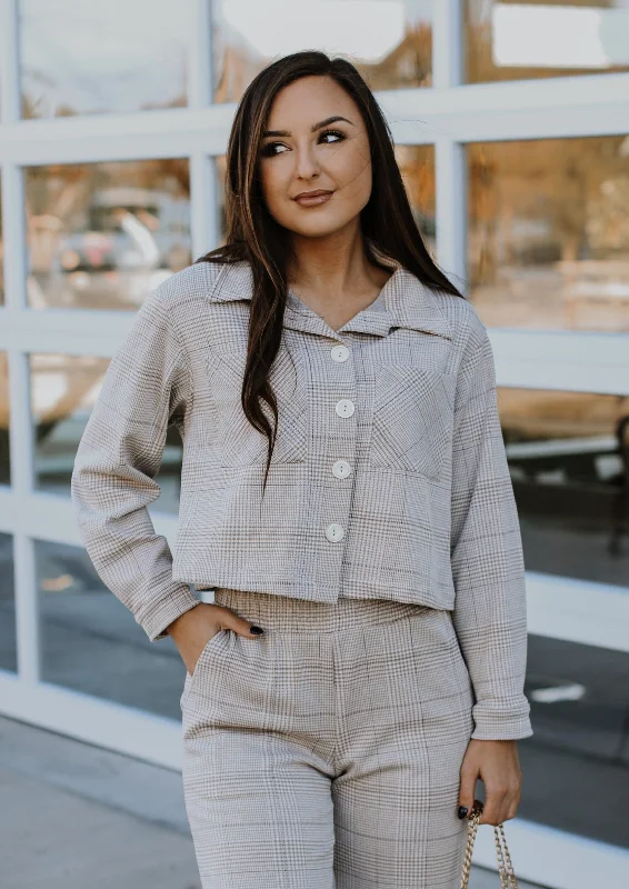 Hurry In Be Confident Plaid Set - Jacket