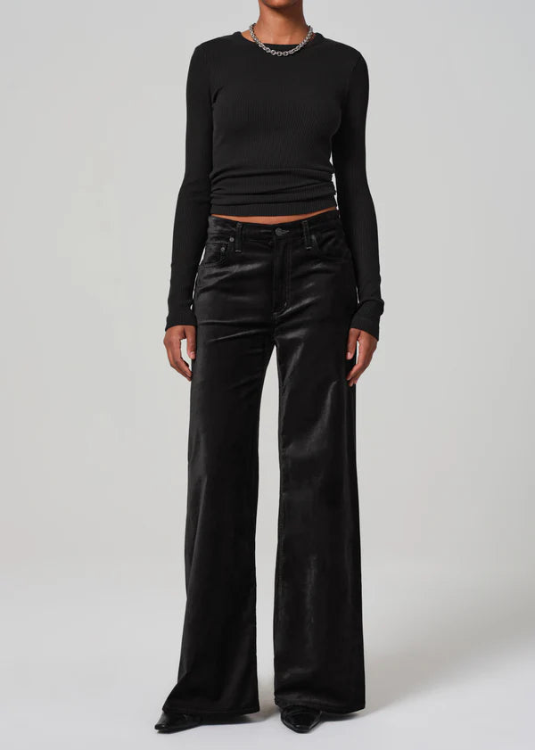 Big Discounts Loli Mid Rise Baggy - Black Velvet