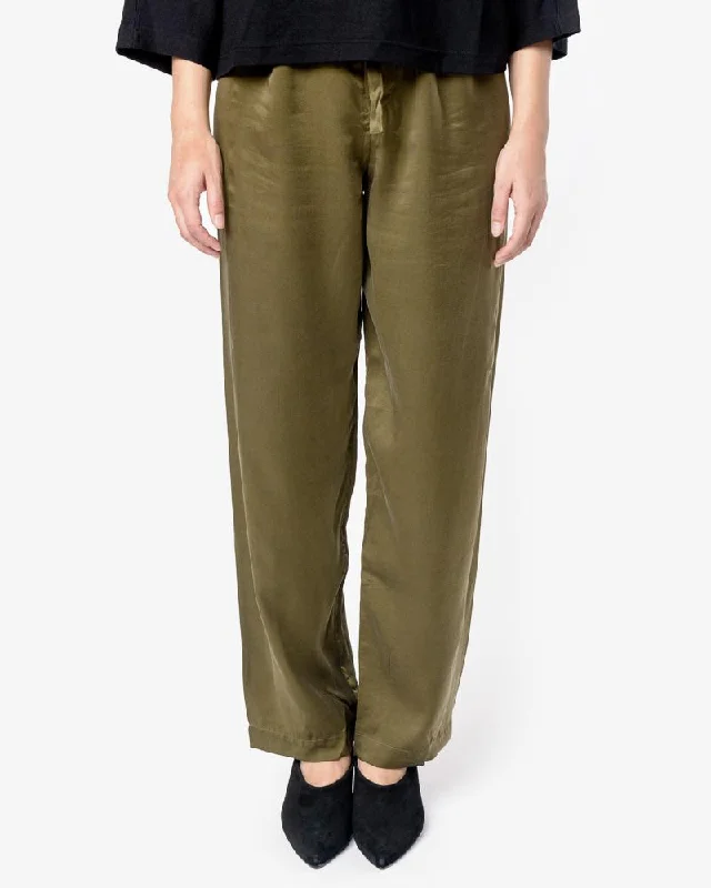 Special Price Silk Pants in Green