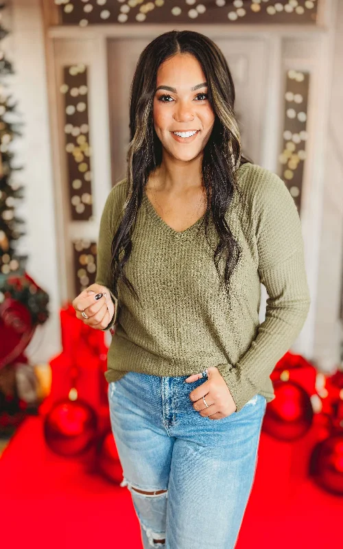 Price Rollback Cozy Days Thermal Brushed Top*