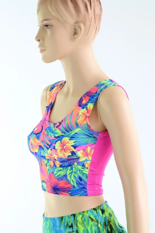 Daily Deals Two Tone Reversible Tank Crop Top