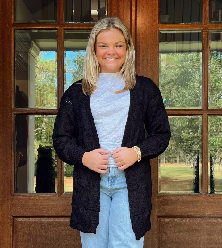 Unwind with Weekend Discounts Taylor Cardigan | Black