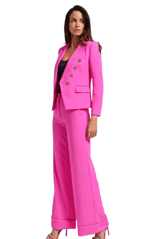 Weekend Bargains to Celebrate Janna Crepe Blazer in Magenta