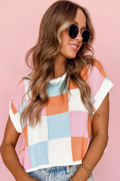 Midnight Sale AVERY COLOR BLOCK SWEATER VEST