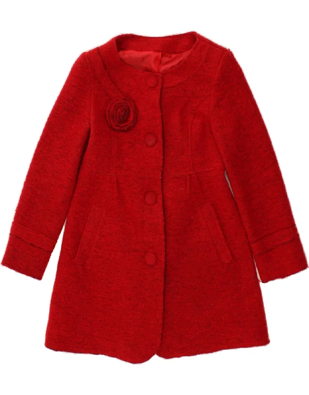 Exclusive Offers VINTAGE Womens Overcoat UK 12 Medium Red Wool