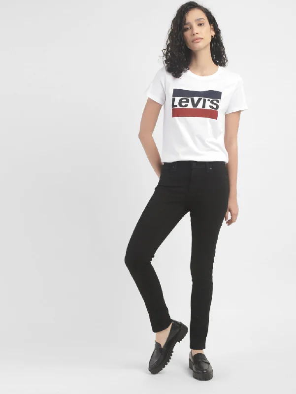 Value Deals Women's Brand Logo Crew Neck T-shirt