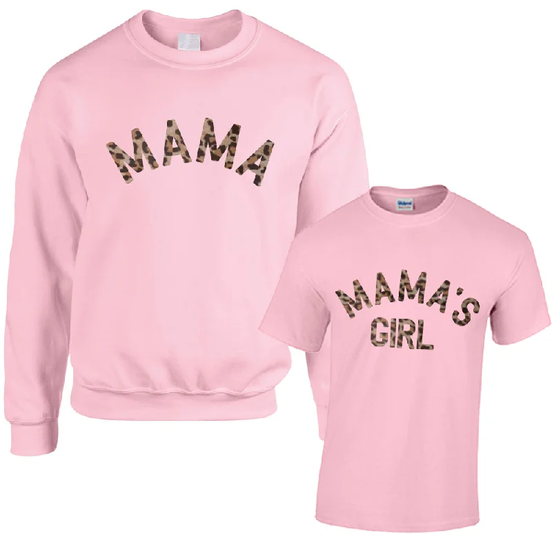 Take Action Mama & Mama's Girl Leopard Light Pink Tops