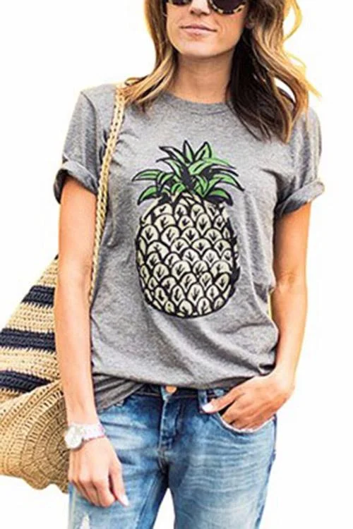 Instant Deal Custom Round Neck Short Sleeve Grey T-Shirts