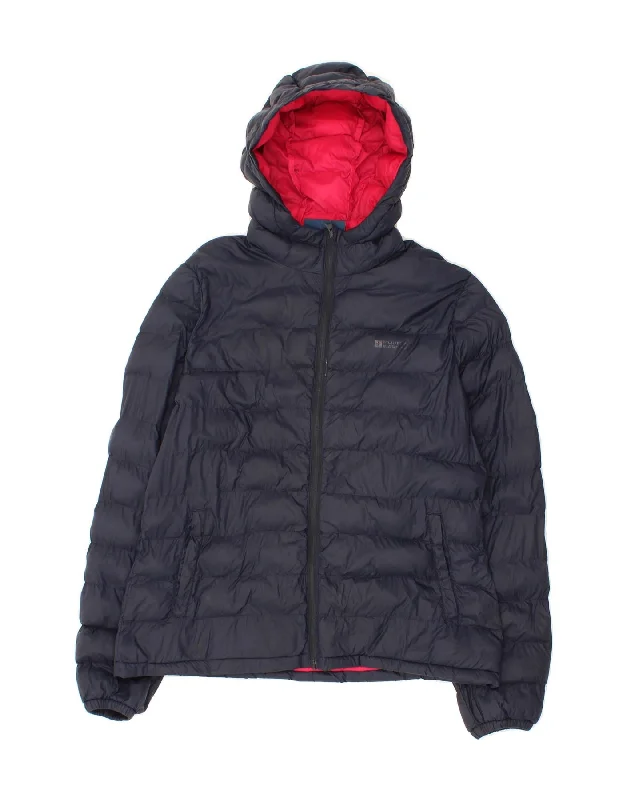 Price Slash MOUNTAIN WAREHOUSE Womens Hooded Padded Jacket UK 14 Large  Navy Blue