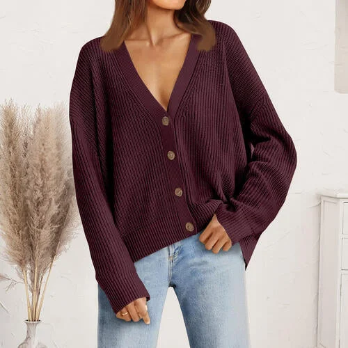 Weekend Offers That Amaze V-Neck Button Front Cardigan