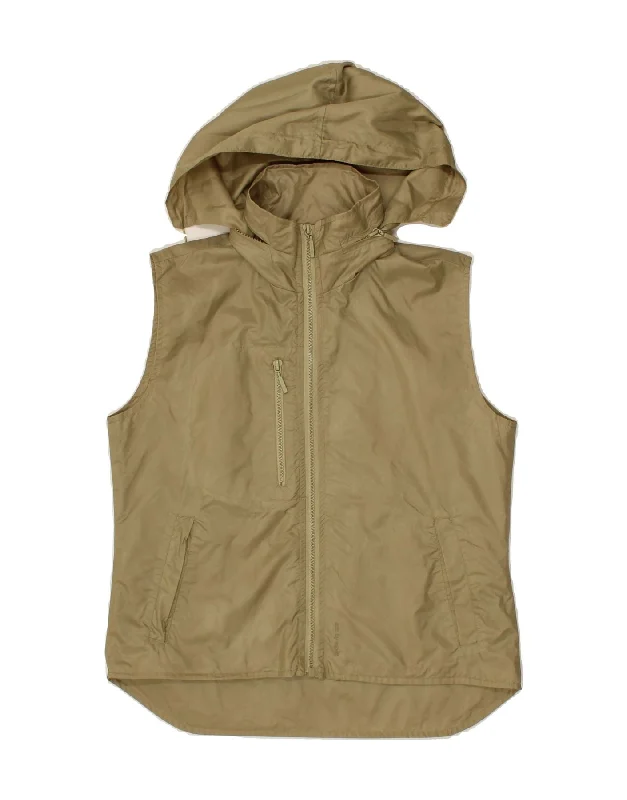 Hurry Up ESPRIT Womens Hooded Gilet UK 14 Medium Beige Nylon