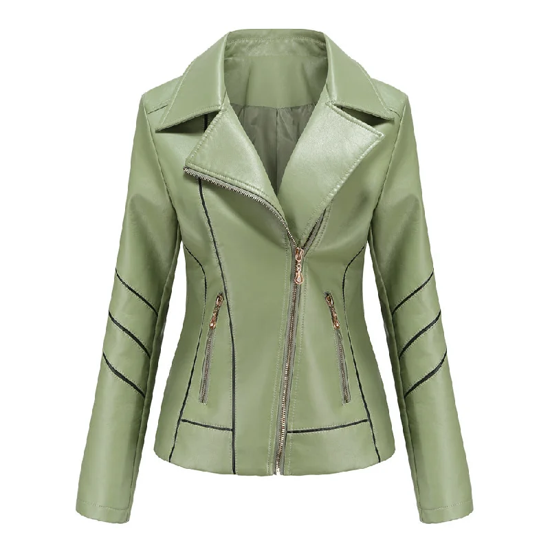Online Specials Leather Women's Thin PU Short Coat Spring And Autumn Jacket