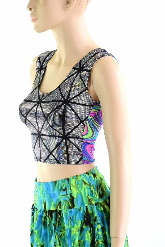 Limited Availability Two Tone Reversible Tank Crop Top
