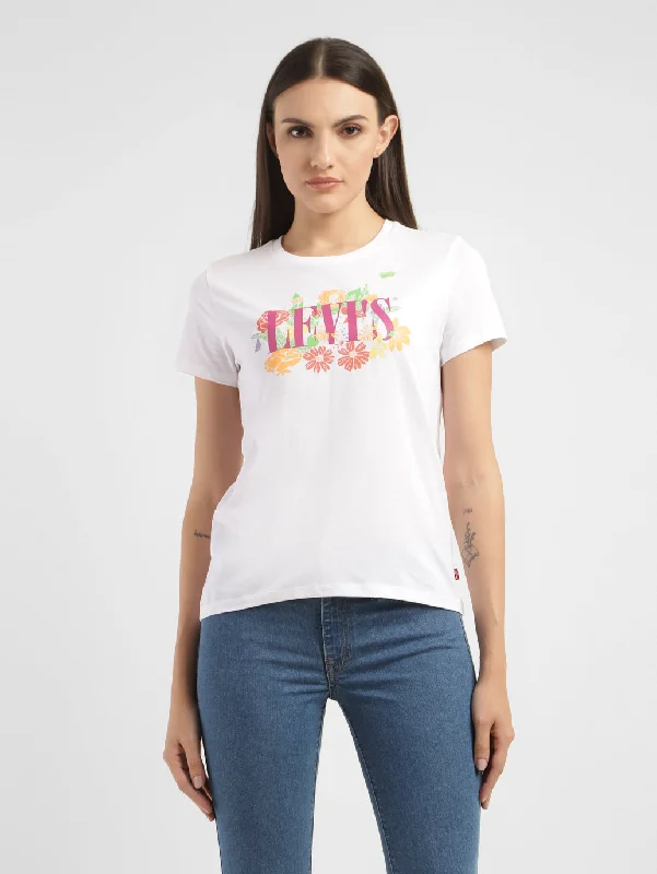 Amazing Deals Women's Graphic Print Crew Neck T-shirt