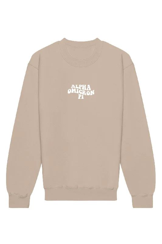 Markdown Sale Alpha Omicron Pi Sister Sister Crewneck Sweatshirt
