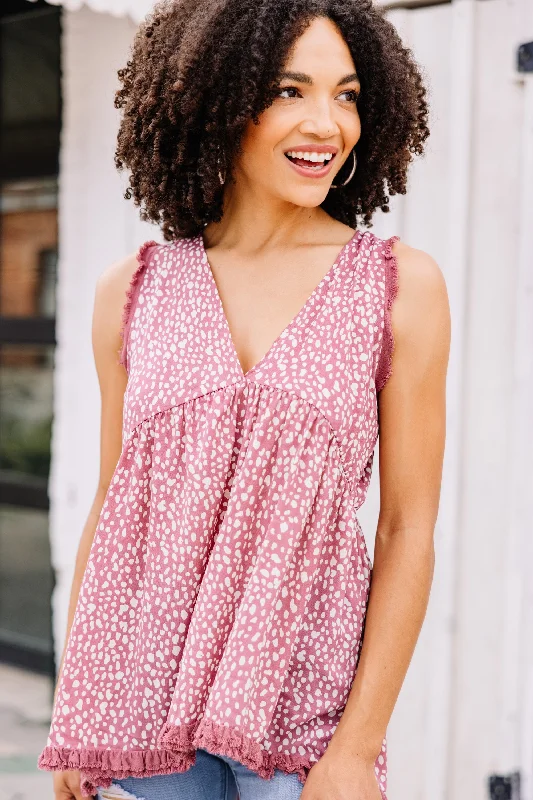 Overstock Sale Know You Well Rose Pink Tank