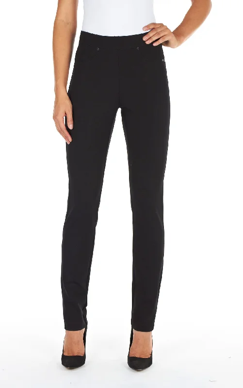 Super Savings FDJ Jeans, 2709396 Pull On Slim Jeggings, Ponte fabric, Black